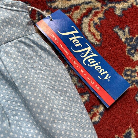 Her Majesty Dress Girls Size 2T Colorful Sleeveless VTG USA Made 80s Boho NWT - Picture 2 of 7